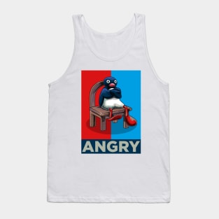 Angry Pinguin Meme Tank Top